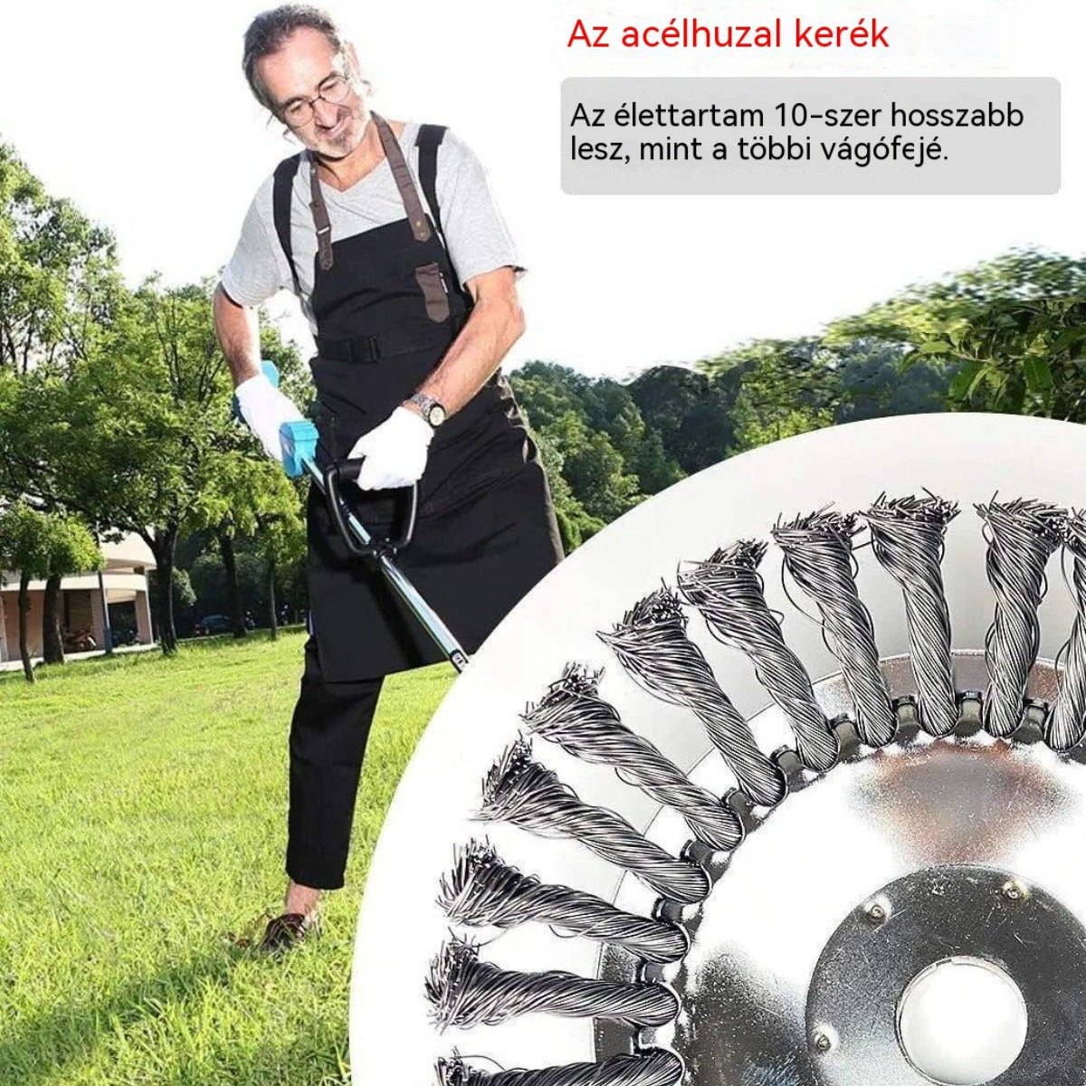 ⚡⚡🔥【8 hüvelyk】Drótos gyomláló kiegészítők, Kerti gyomláló eszközök