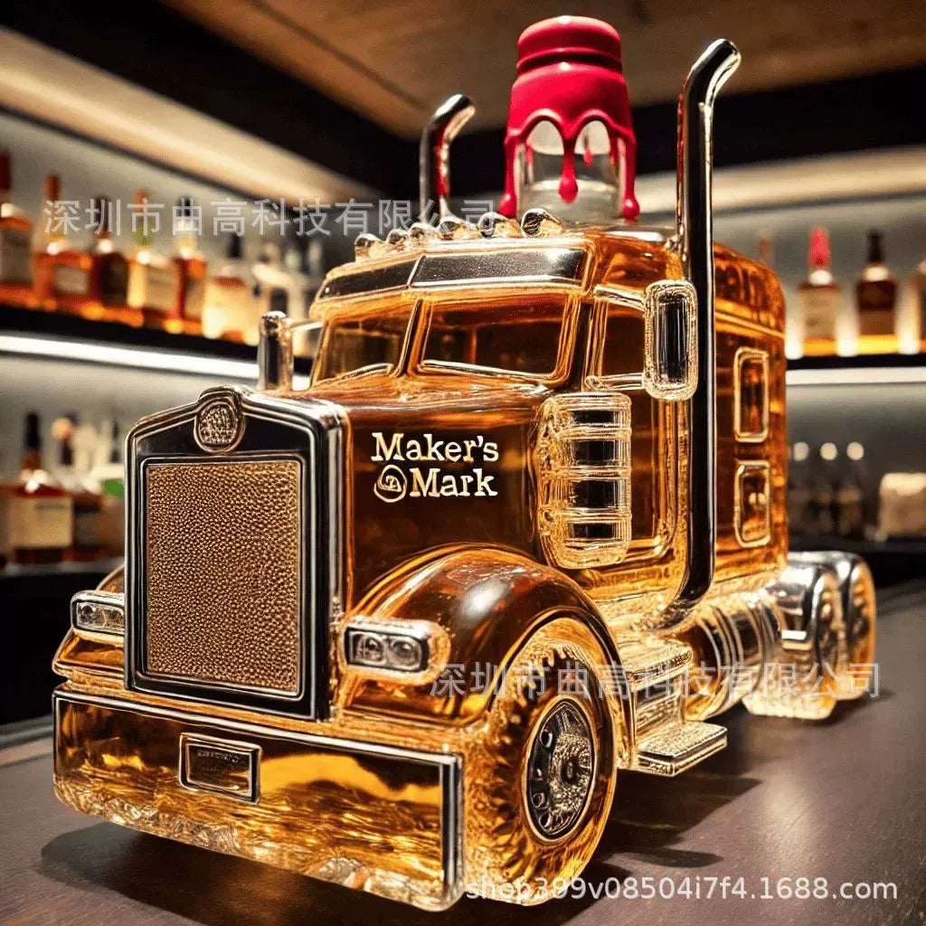 Humoros dizájnú whisky üveg szett (300–330 ml)｜10 kreatív és egyedi forma｜Eredeti ajándék és menő bárdekoráció
