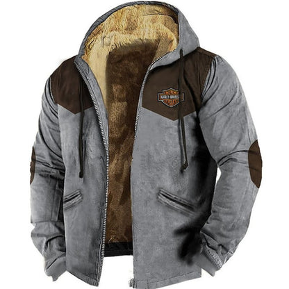 ❄️🧥Časově omezená 50% sleva【M-5XL】Módní pánské podzimní a zimní bundy volné, zesílené a sametové