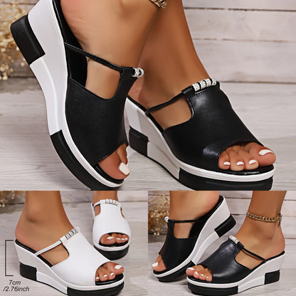🔥👡【36-43】Női valódi bőr magasságnövelő platform szandál