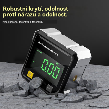 Oboustranná laserová vodováha a čtyřstranná magnetická přísavka