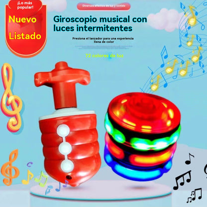 ¡Oferta por tiempo limitado! ¡Compra uno y llévate otro gratis! 🔥 ¡El juguete más popular de 2025! 🎶🌈 Peonza musical, colorida y luminosa.