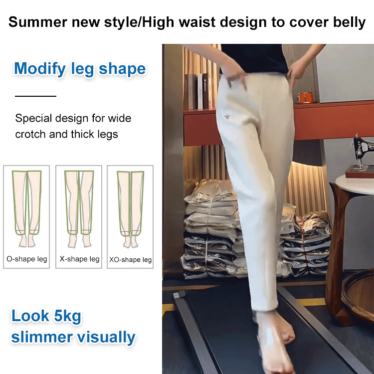 💘【S-4XL】Magas derekú alkalmi háremnadrág
