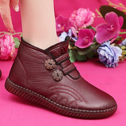 【35-40】❄️👢 Női csúszásgátló bőrcipő őszre és télre, kézzel készített Olaszországban