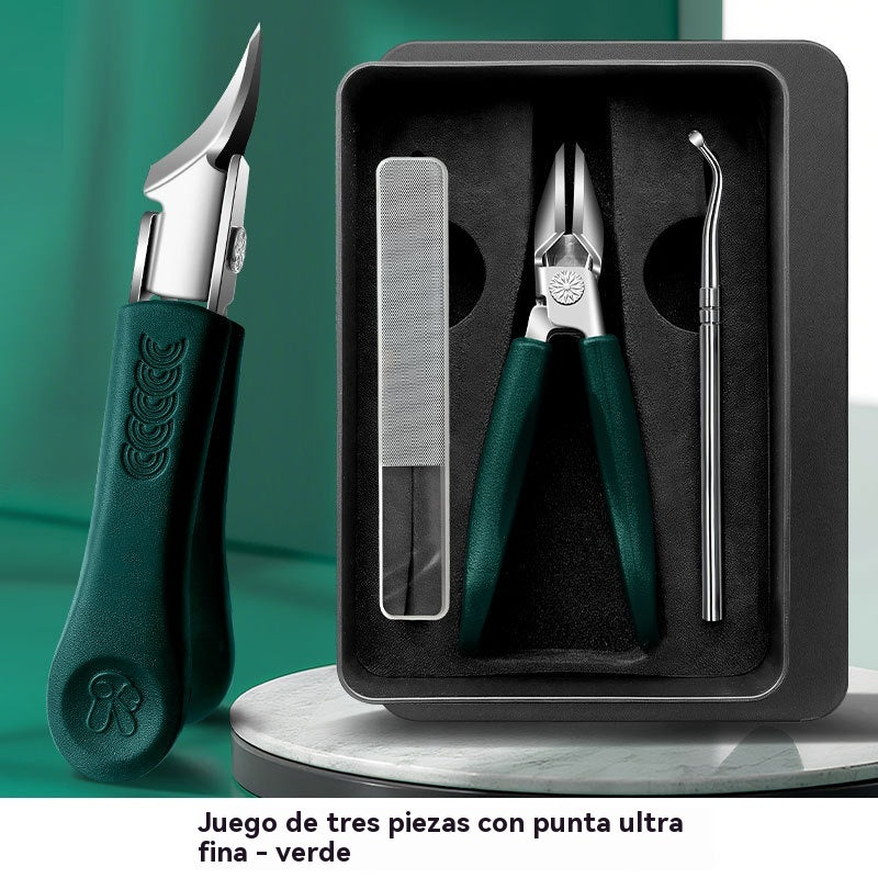 🔥50% de descuento🔥 Compra 1 y llévate 1 gratis: Cortaúñas a prueba de salpicaduras, hoja en ángulo de 25° (juego de 3 piezas) * 2