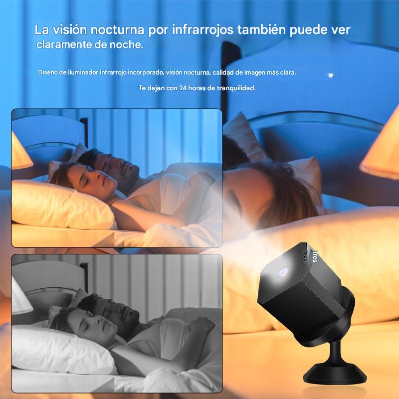 🏠📹🕵️Oferta por tiempo limitado🔥Cámara cuadrada pequeña, cámara inteligente de alta definición, monitoreo remoto inalámbrico del hogar a través de WiFi