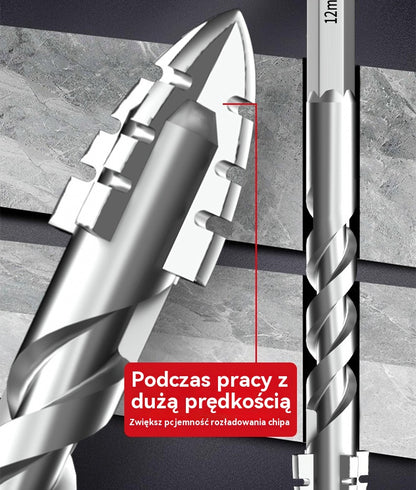 🥇【3+4+5+6+8+10+12】Wiertło mimośrodowe 7. generacji z supertwardej stali wolframowej z ząbkowaną krawędzią