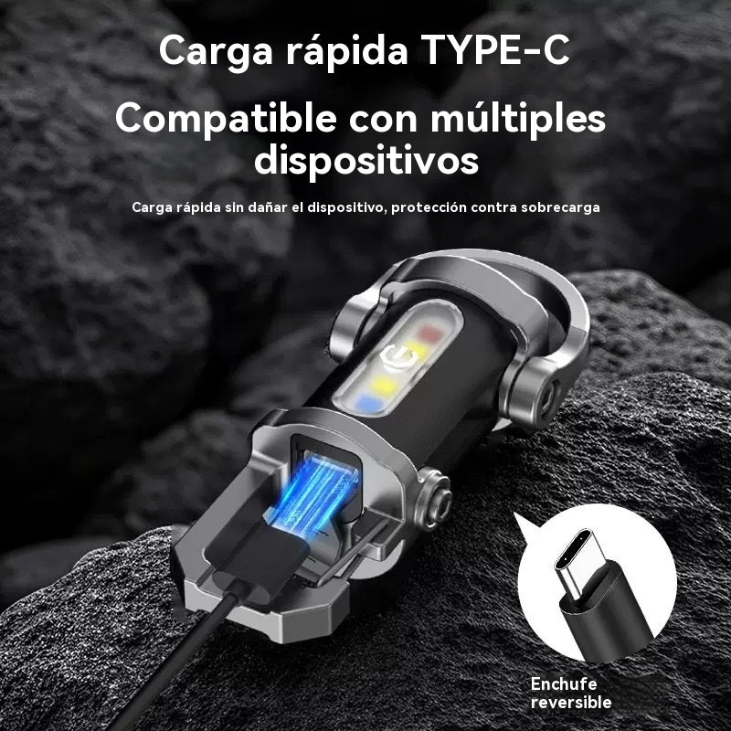 【Compra 1 y llévate 1 gratis】2 piezas 26 euro🔥Gran oferta🔥Linterna mini para llave súper brillante e impermeable con salida de 1200 lm