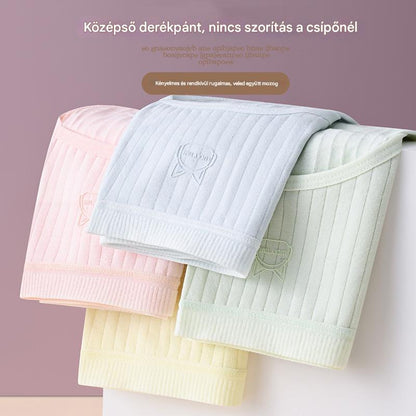 💓(7db) Utolsó nap 50% kedvezménnyel-- Női egyszerű és fejlett antibakteriális fehérnemű magas derékkal, 35-90kg súlyú nők számára-U