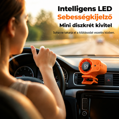 🌀 Kézhasználat nélküli ventilátor LED kijelzővel, beépített csipesszel és 199 állítható szinttel
