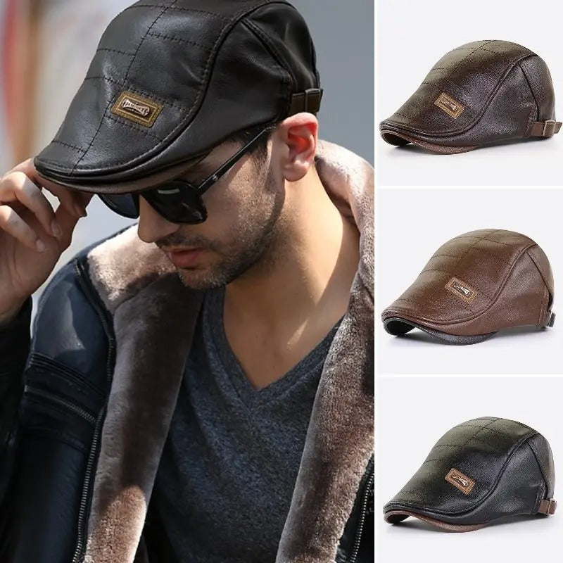 🧢【Szezoni kedvezmény】🔥Vintage prémium bőrsapkát