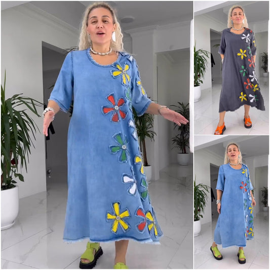 【S-5XL】A tavasz frissessége és nőiessége ✅ ✅ Könnyű levegő, divatos és kényelmes🌼 ✅ Hangulatot és kényelmet teremt ✅ Két színben kapható.