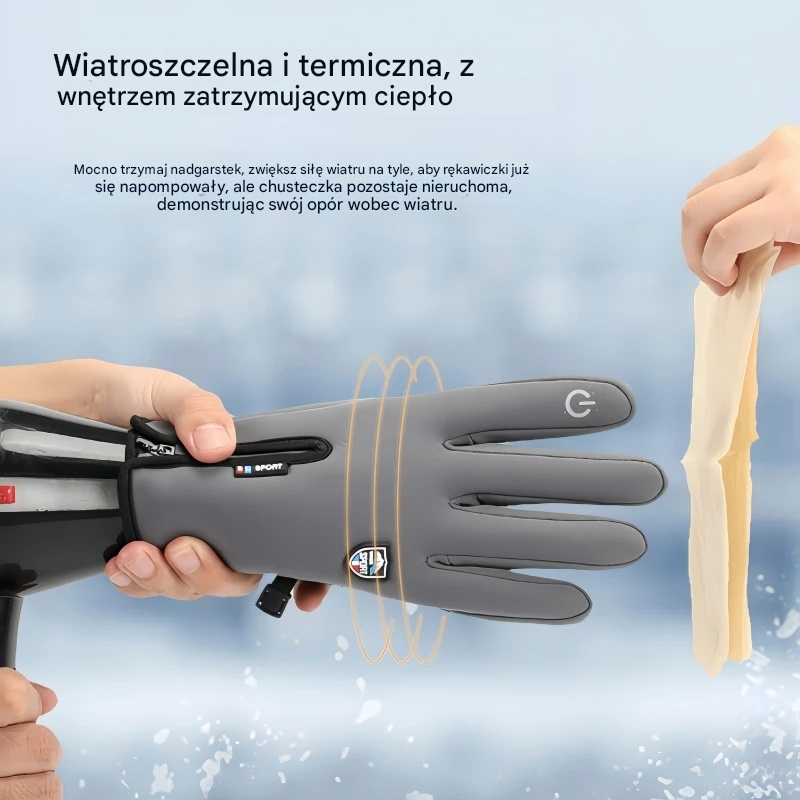 🔥【Kup 1, otrzymaj 1 gratis】❄️⛷️Jesień/zima, jazda na rowerze, piesze wędrówki, ciepłe rękawice narciarskie, wodoodporne i wiatroszczelne rękawice polarowe🧤