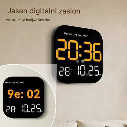 🕰️🛏️ 40 % popusta za omejen čas! Digitalna ura za dom in pisarno: zbudite se nežno in pozabite na nadležne alarme! Nastavljiva svetlost, tiho delovanje ponoči. Prikazuje tudi temperaturo. Zanesljiv spremljevalec za vaše vsakdanje življenje. 🌙