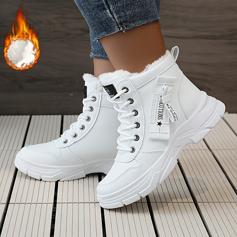 🔥【Połowa ceny】🥰【Rozmiary 35-45】Damskie zimowe buty śnieżne z bocznym zamkiem błyskawicznym