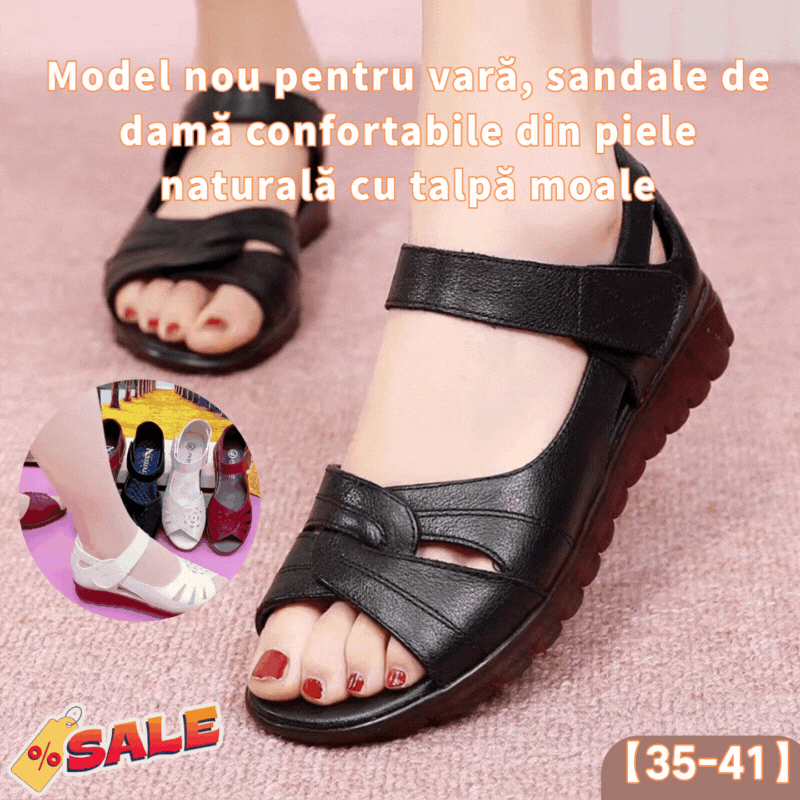 🔥【35-41】Nov model za poletje, udobni ženski sandali iz pravega usnja z mehkim podplatom