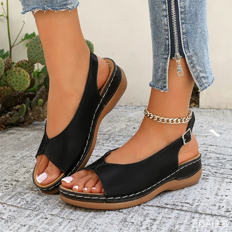 ✨👡【Veličine 36-43】Elegantne rimske sandale za žene, izrađene od goveđe kože ☀️