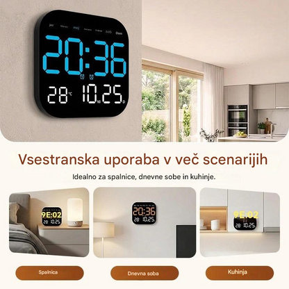 🕰️🛏️ 40 % popusta za omejen čas! Digitalna ura za dom in pisarno: zbudite se nežno in pozabite na nadležne alarme! Nastavljiva svetlost, tiho delovanje ponoči. Prikazuje tudi temperaturo. Zanesljiv spremljevalec za vaše vsakdanje življenje. 🌙