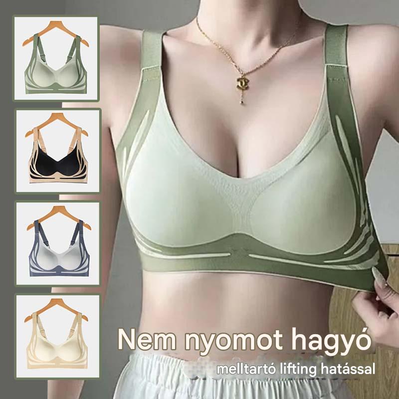 😍【4 csomag】Női egyrészes vezeték nélküli melltartó❤️【40-85kg】