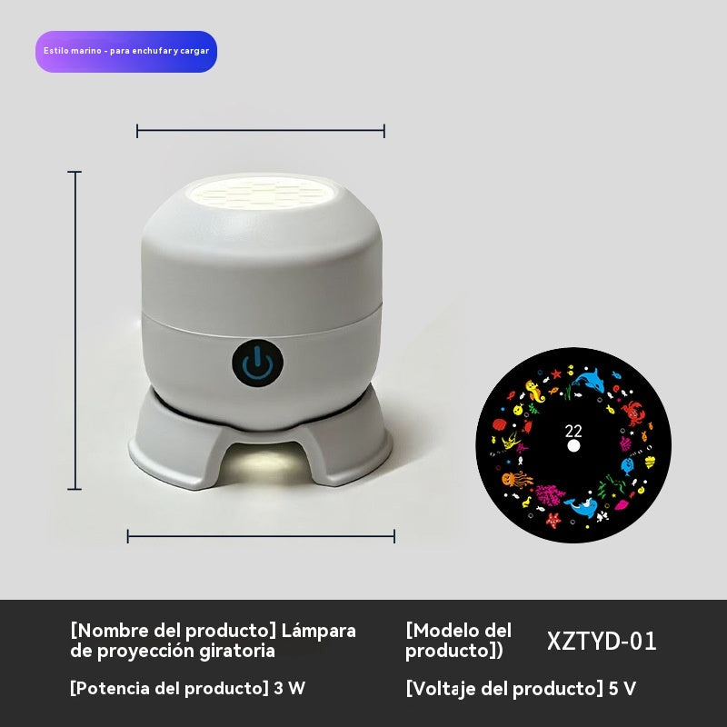 【50% KEDVEZMÉNY ma】Dinamikus forgó LED projektor