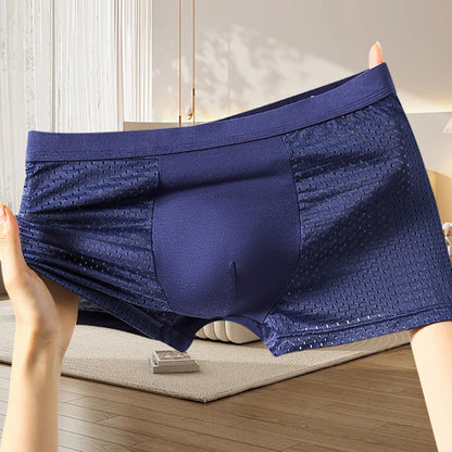 🔥【4 darabos】🧊Légzős és kényelmes férfi hálós boxeralsó