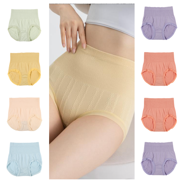 🔥🥰【Vásároljon 8 darabot, kap 8 ingyen】  - 50% kedvezmény - Antibakteriális, magas derekú hasszabályozó bugyi