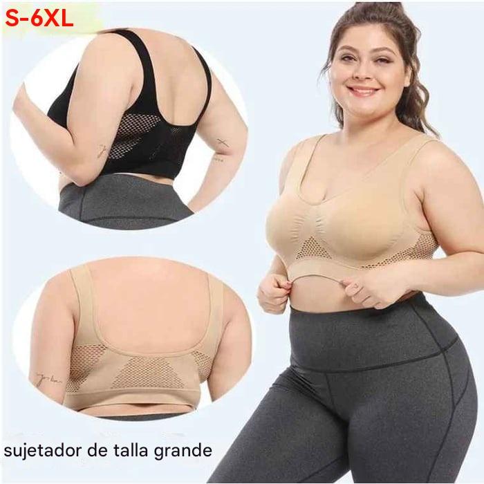 😍【Conjunto de tres piezas】Sujetador invisible de talla grande ❤️ Transpirable y fresco 【40–120KG】