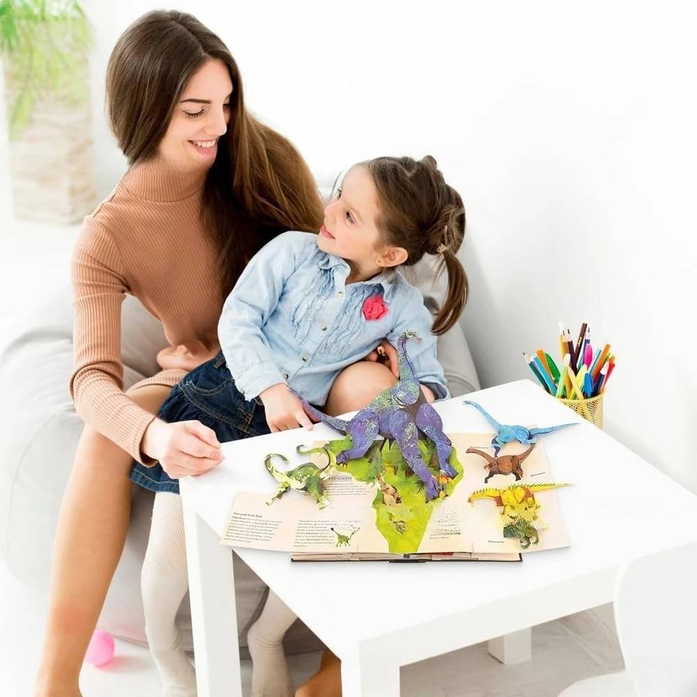 【Kupite jedan, dobijte jedan gratis】📕 3D Encyclopedia Prehistorica Dinosaurs🤩🦕Pop-up knjiga s enciklopedijom dinosaura