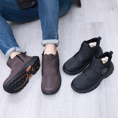 🏆【39-44】🔥Nové pánske zimné teplé nazúvacie snehové topánky s flísovou podšívkou