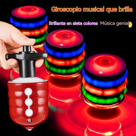 ¡Oferta por tiempo limitado! ¡Compra uno y llévate otro gratis! 🔥 ¡El juguete más popular de 2025! 🎶🌈 Peonza musical, colorida y luminosa.