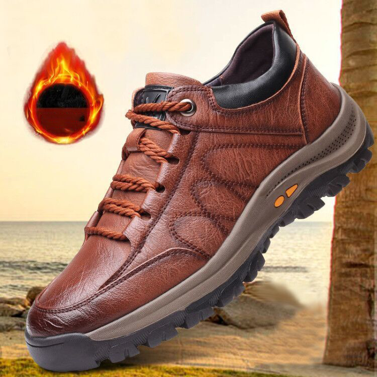 🔥👞Los más vendidos con un 40% de descuento: zapatos de cuero para hombre de nueva moda de invierno 2025, extremadamente cómodos-2