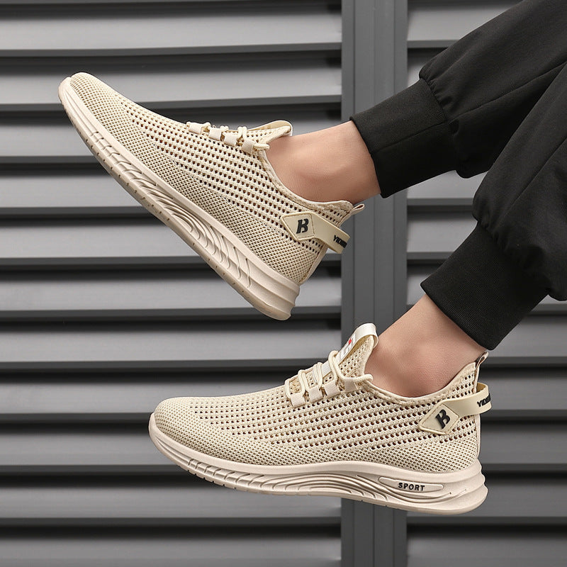 🔥【39-44】👟Kényelmes és légáteresztő hálós, csúszásmentes, divatos alkalmi férfi cipő