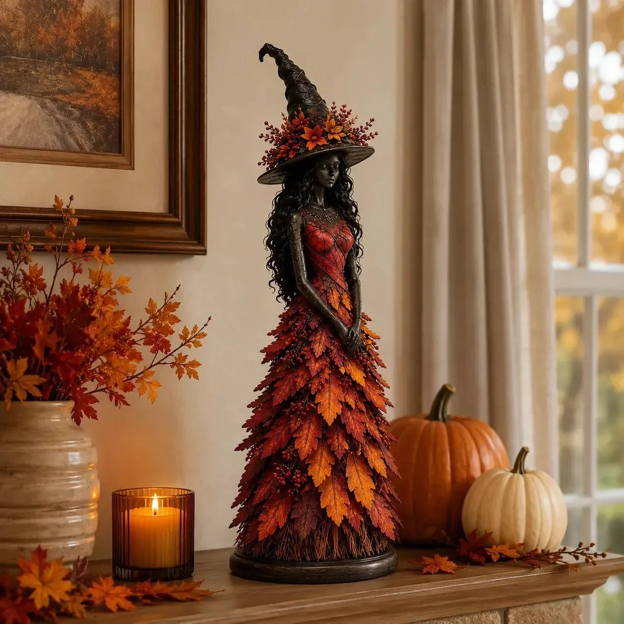 🧙‍♀️Ograniczona czasowo zniżka 50%‍♀️ Zaczarowana figurka jesiennej wiedźmy