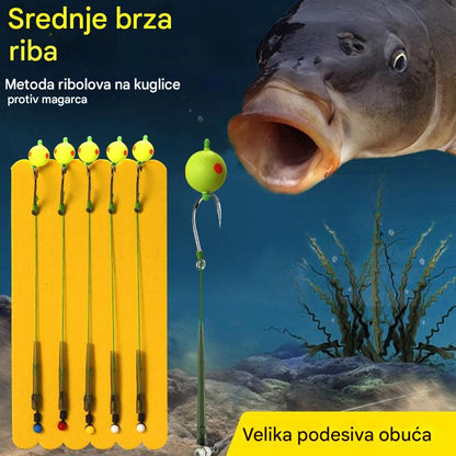 【Kupite 1 set, dobijte 1 set gratis】🎣🐟Set struna za pecanje protiv dna, set za ribolov s europskom plutajućom udicom