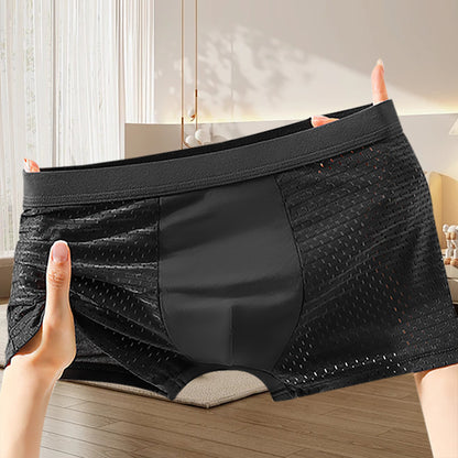 🔥【4 darabos】🧊Légzős és kényelmes férfi hálós boxeralsó