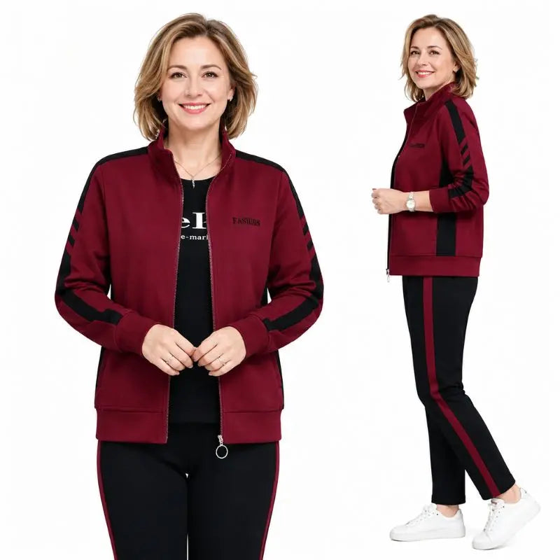 🔥【50% sleva】🔥【M-5XL】【Bunda + kalhoty】😍 Nová podzimní sada ležérního sportovního oblečení, plus size