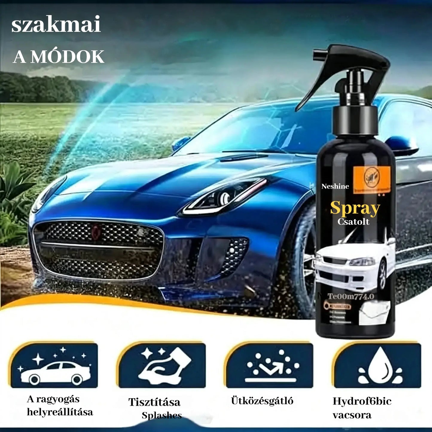 🎉 2026-os ajánlat! 【Vásárolj 1-et, kapsz 2-t ingyen】🚗 Professzionális autófényezés tömítő spray
