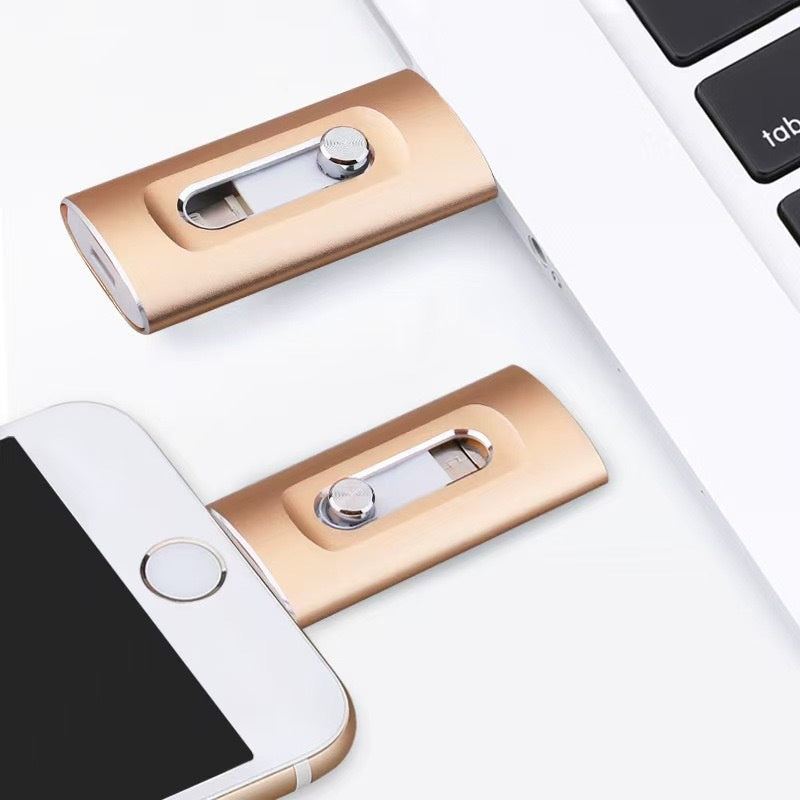 ⚡【50% de descuento】⚡ Unidad flash USB profesional 4 en 1 para iPhone/iPad/PC/dispositivos Android
