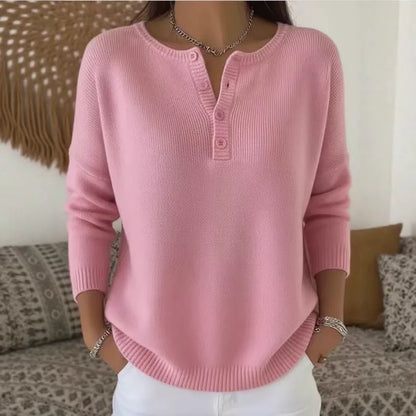 🌷【S-3XL】Női egyszerkeszű V-faszkú pulóver, laza és casual stílusú