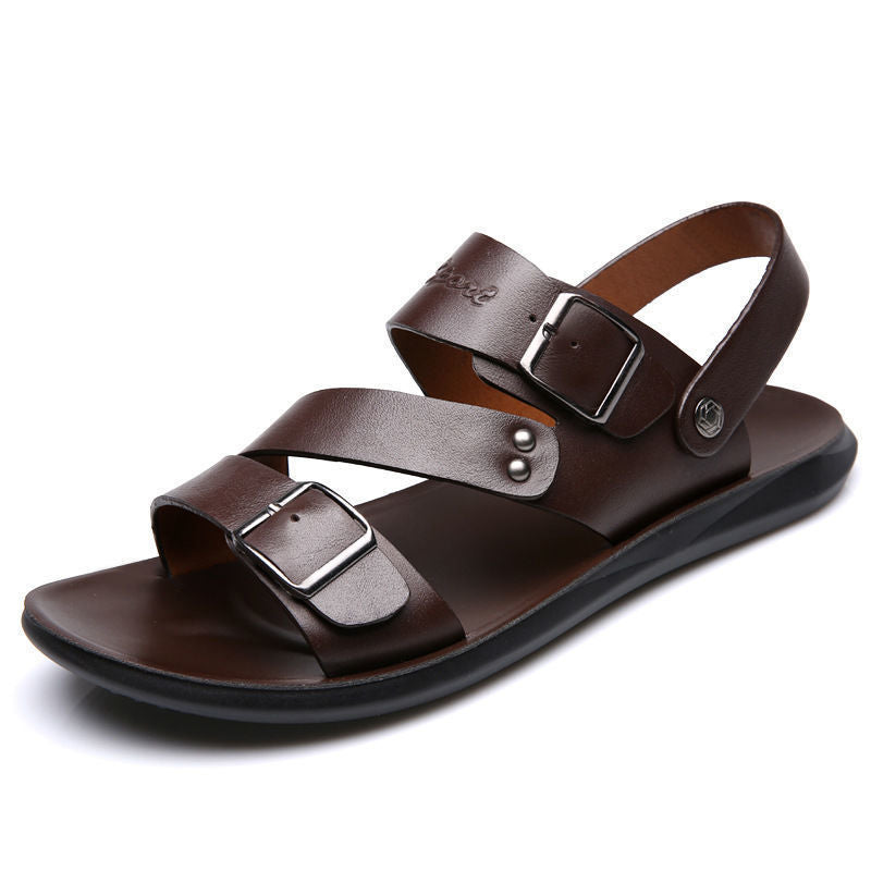 [39-28]👡👡 50% kedvezmény——Új férfi nyári szandálok puha, valódi bőrből
