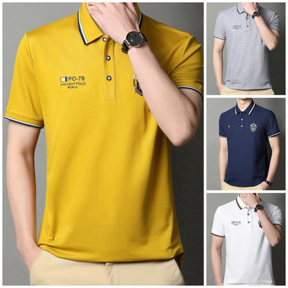 🔥🥰【M-3XL】2025 legújabb férfi galléros póló póló póló