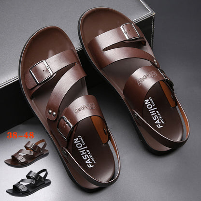 [39-28]👡👡 50% kedvezmény——Új férfi nyári szandálok puha, valódi bőrből