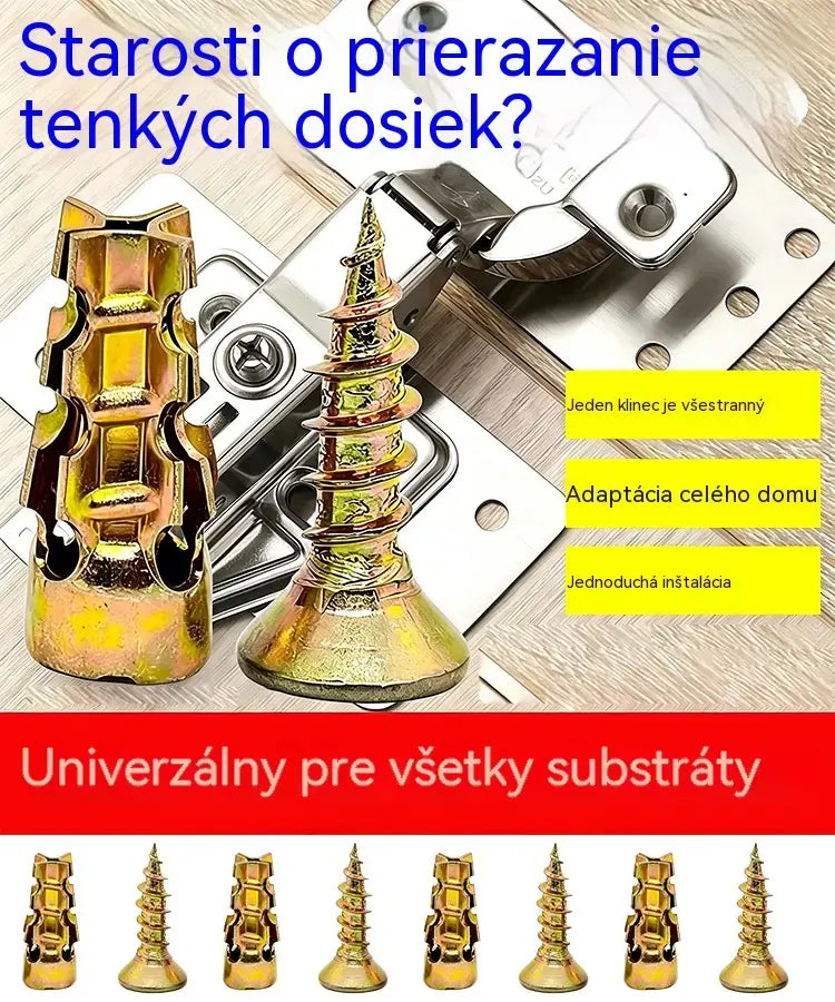 【🔥100 szett akciósan】🧰⚒️ Bútorjavítás, rövid tágulási csavarok, kő/csempe/szekrénypántok javítása és szerelése.