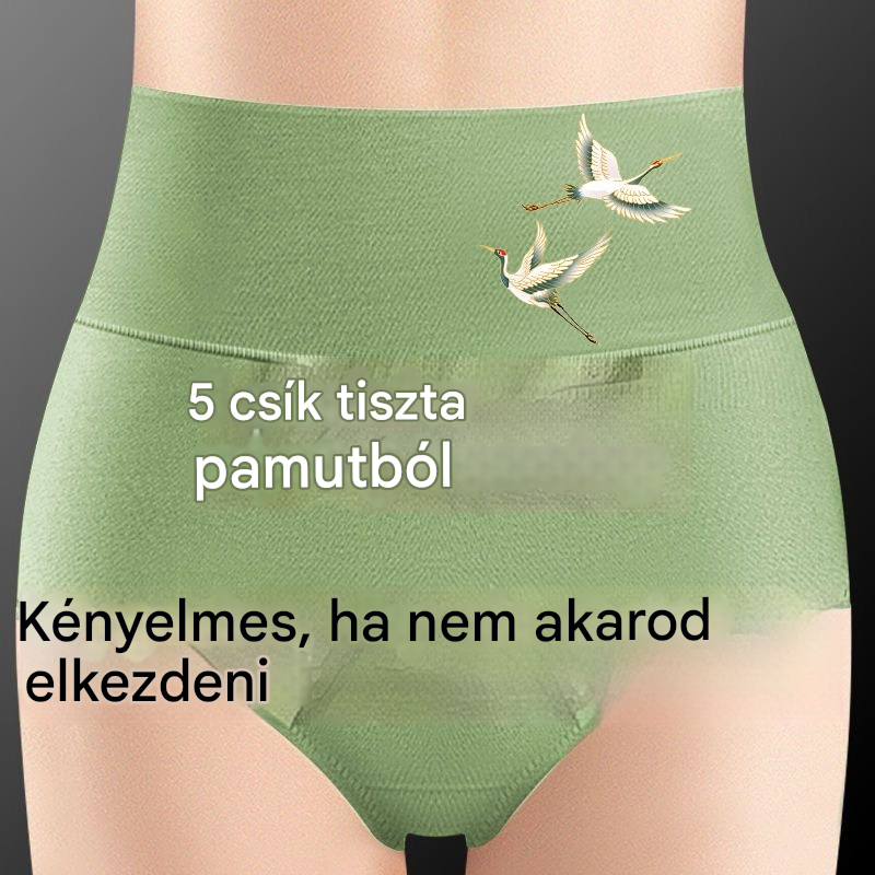💖Az 50%-os kedvezmény utolsó napja – 【Vásárolj 3-at, és 3-at kapsz ajándékba】Magas derekú, fenékemelő, kiváló minőségű pamutból✨️ (45–105 kg)