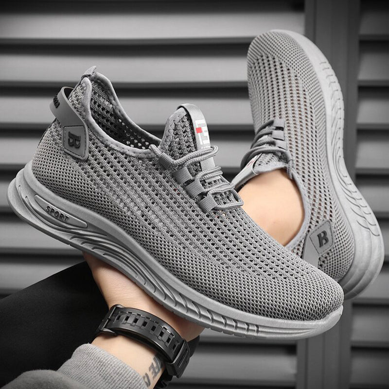 🔥【39-44】👟Kényelmes és légáteresztő hálós, csúszásmentes, divatos alkalmi férfi cipő