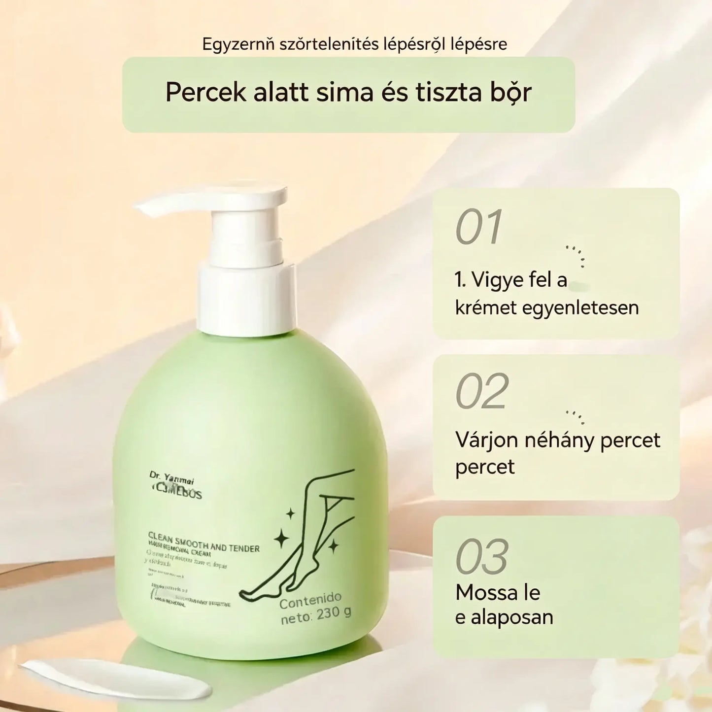 50% KEDVEZMÉNY✨Gyengéd és bőrbarát szőrtelenítő készlet | Korlátozott ideig érvényes ajánlat 🎁