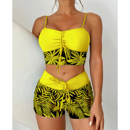 🏊‍👙【40KG-100KG】🌴 Elegáns, plus size mintás fürdőruha