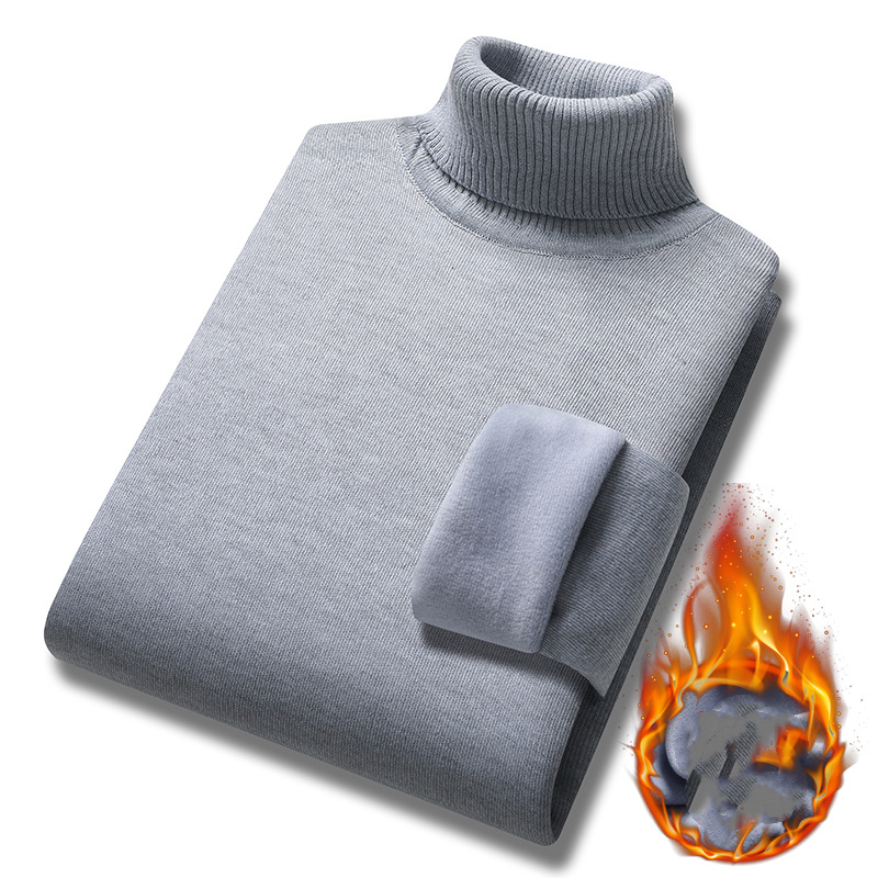 🔥【M-4XL】🔥 Nowy, lekki, luksusowy męski sweter z golfem z kaszmiru, swobodny, biznesowy sweter