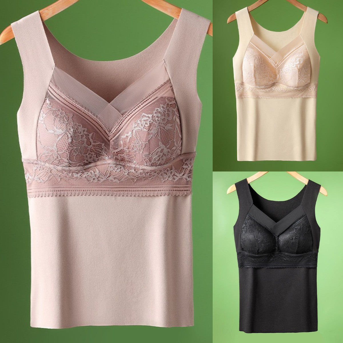 🔥【3 szt.】❤️【40-100kg】Jesienno-zimowa bielizna z aksamitnej koronki gęsiej, piękne plecy, zbierające dodatkowe piersi, zapobiegające zwiotczeniu piersi ✅【Zalecenie lekarza】