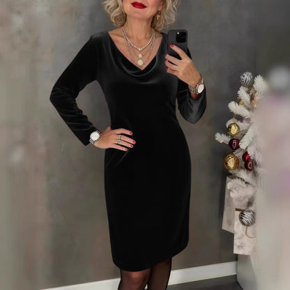 ✨ Sukienka z weluru 2026 | Długie rękawy | Seksuacyjny & Elegancki Styl ✨